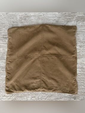 Pottery Barn Pillow Cover Khaki Brown Polyester/Linen Cottagecore